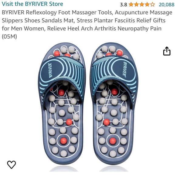 BYRIVER Reflexology Foot Massager Slippers - Picture 5 of 5